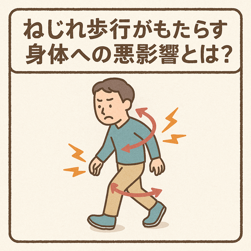 ねじれ歩行がもたらす身体への悪影響とは？