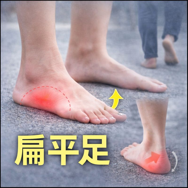扁平足＝土踏まずがないだけじゃない？見落とされがちな問題点を熊本の整足院が解説