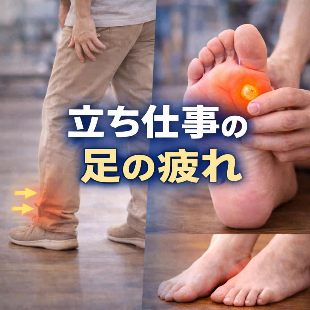 立ち仕事で足が限界？足裏バランスの崩れが原因かも｜整足院熊本店