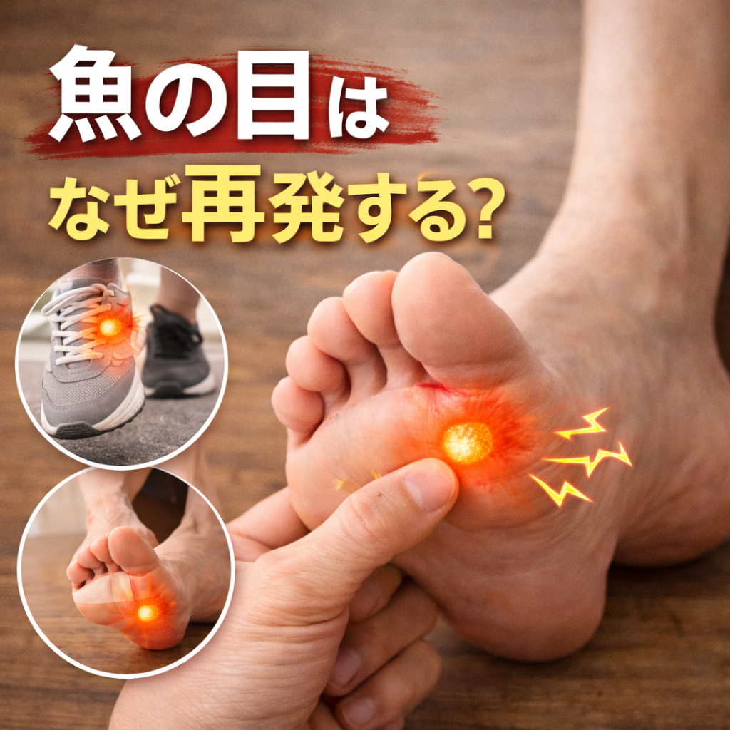 魚の目が治っても再発する原因とは？繰り返す人の共通点