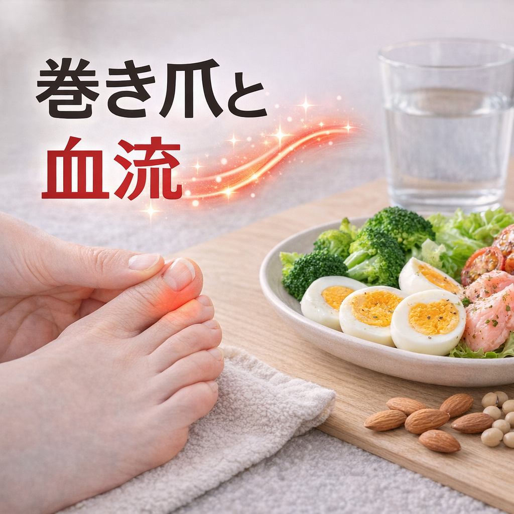 巻き爪と血流の関係｜食事で出来るケアとは？整足院 熊本店が解説