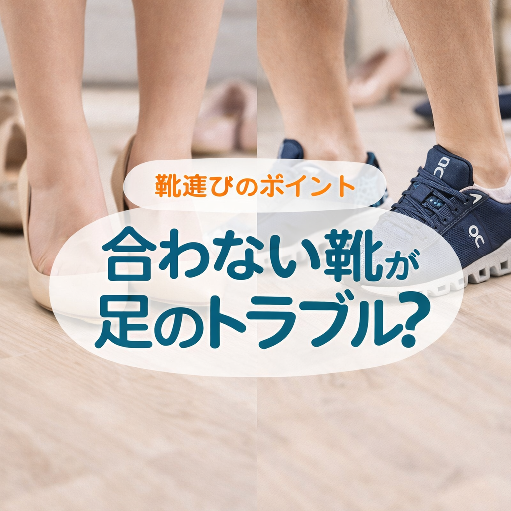 熊本で足の不調にお悩みの方へ｜合わない靴が原因？正しい靴選びとOnシューズの特徴