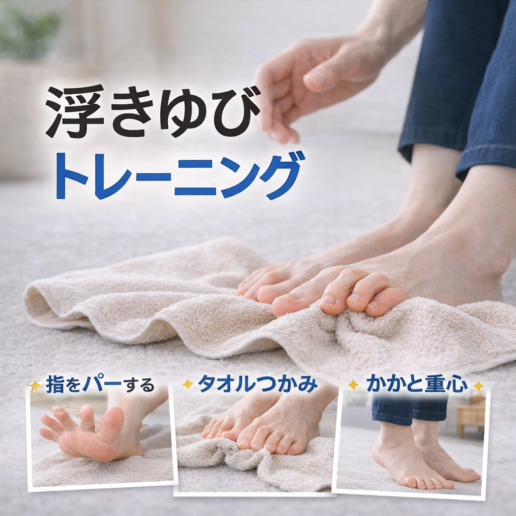 浮きゆびを改善するために今日からできる簡単トレーニング