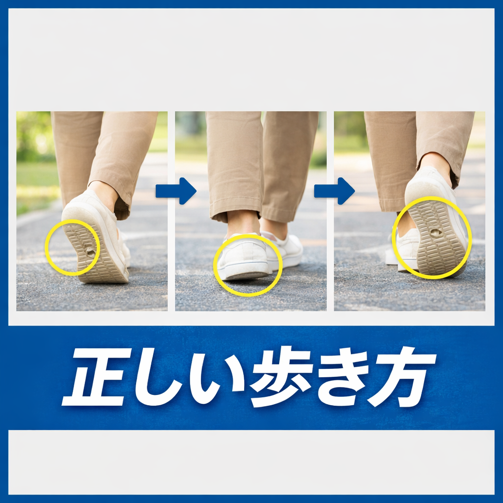 【熊本で足の痛み改善】歩き方を変えるだけで足の負担は減る？知らないと損する正しい歩き方
